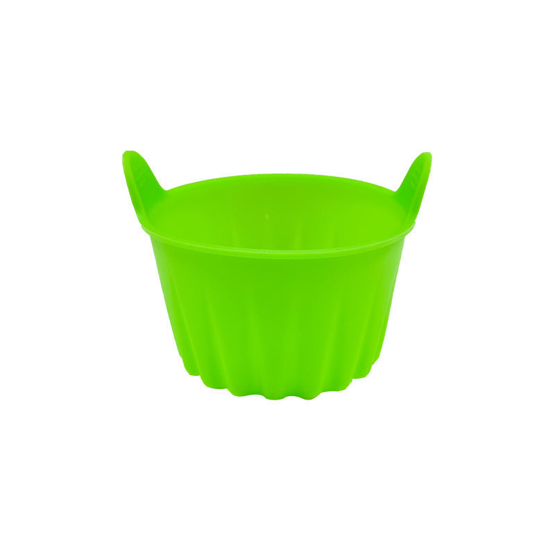 Round silicone egg cups, 9×9×7 cm