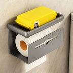 Wall-mounted paper towel holder made of aluminum