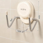 Wall-mounted pot lid and cutting board holder with suction cup