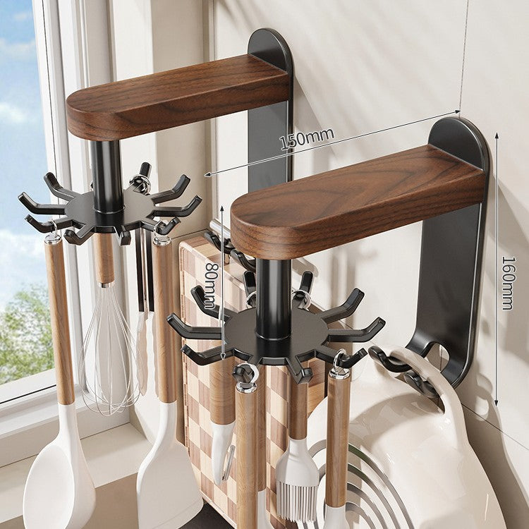 Rotating Kitchen Stand, Walnut