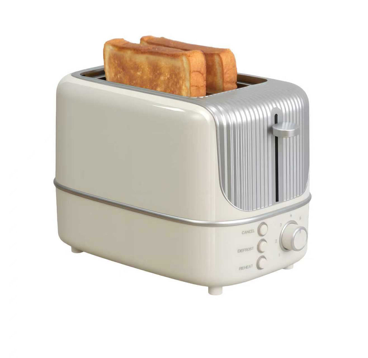 Toaster with Heating, Toasting, and Defrosting Functions