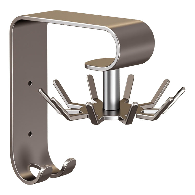 Rotatable 10-Hook Kitchen Wall Rack