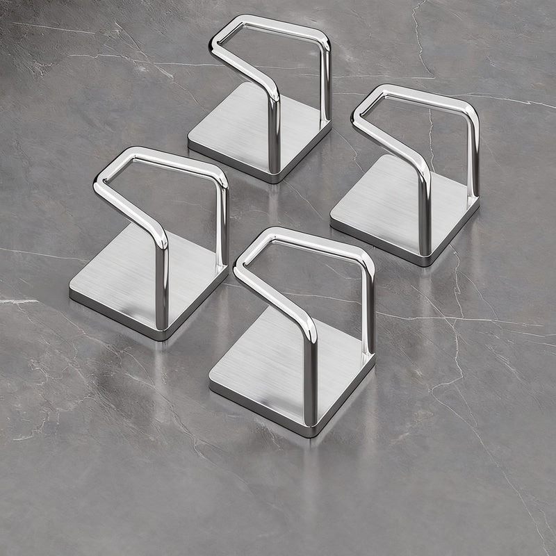 Stainless Steel Under-Cabinet Hooks
