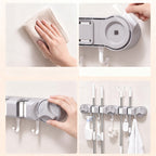 Suction Cup Broom and Mop Holder