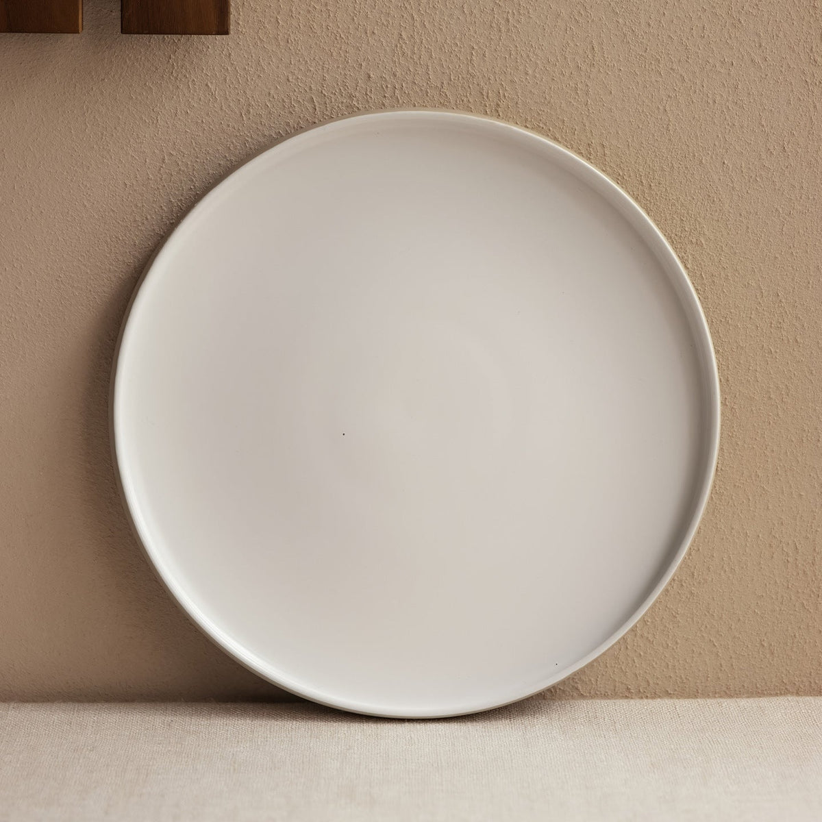 25-Piece Porcelain Dinnerware Set with Gold Rim