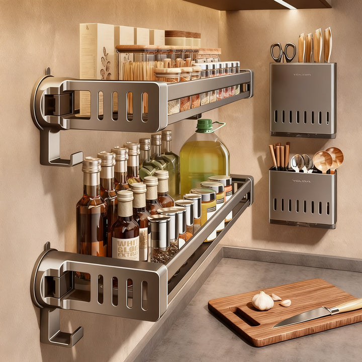 Suction Cup Kitchen Hanging Shelf