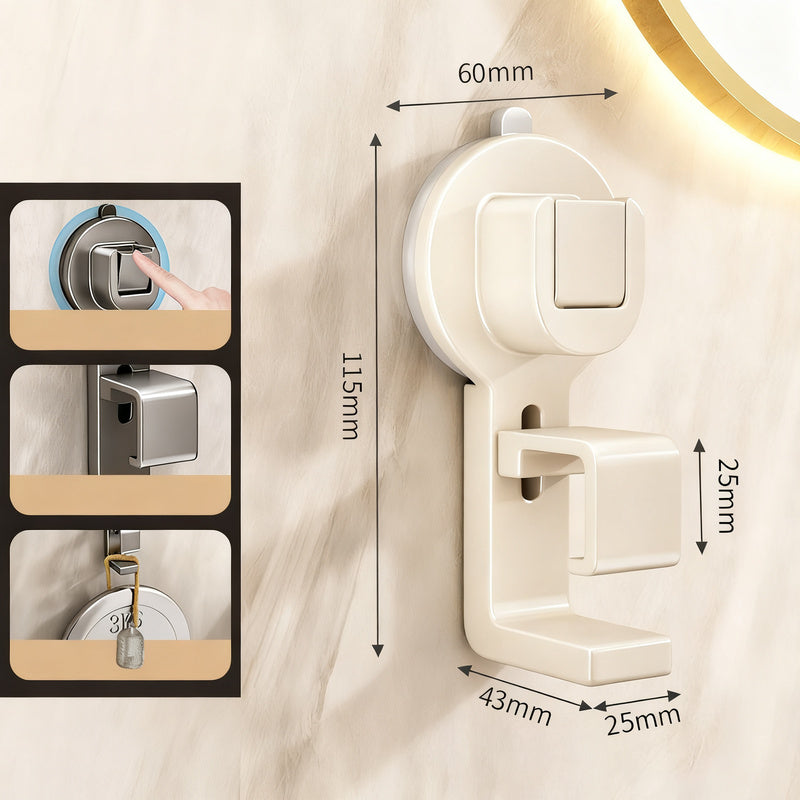 Height-Adjustable Suction Cup Sink Hook