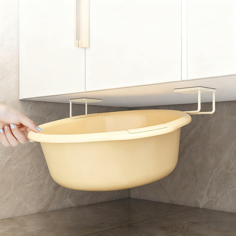 Stainless Steel Under-Cabinet Hooks