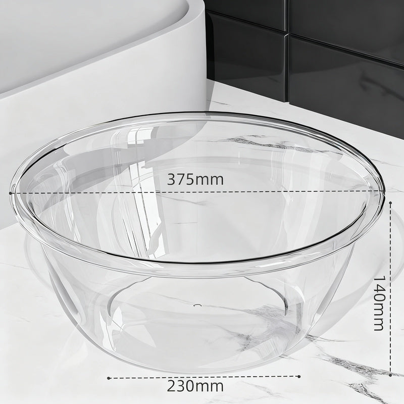Transparent Robust Plastic Basin