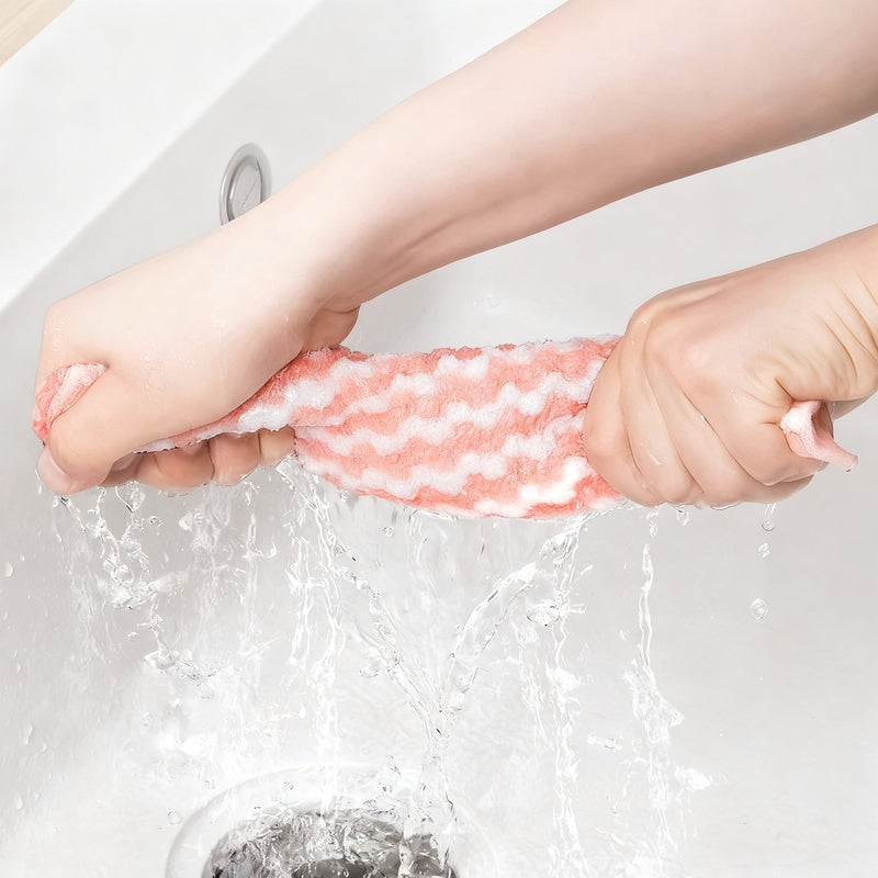 Absorbent Coral Fleece Kitchen Cleaning Cloth