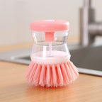 Dish brush with soap dispenser