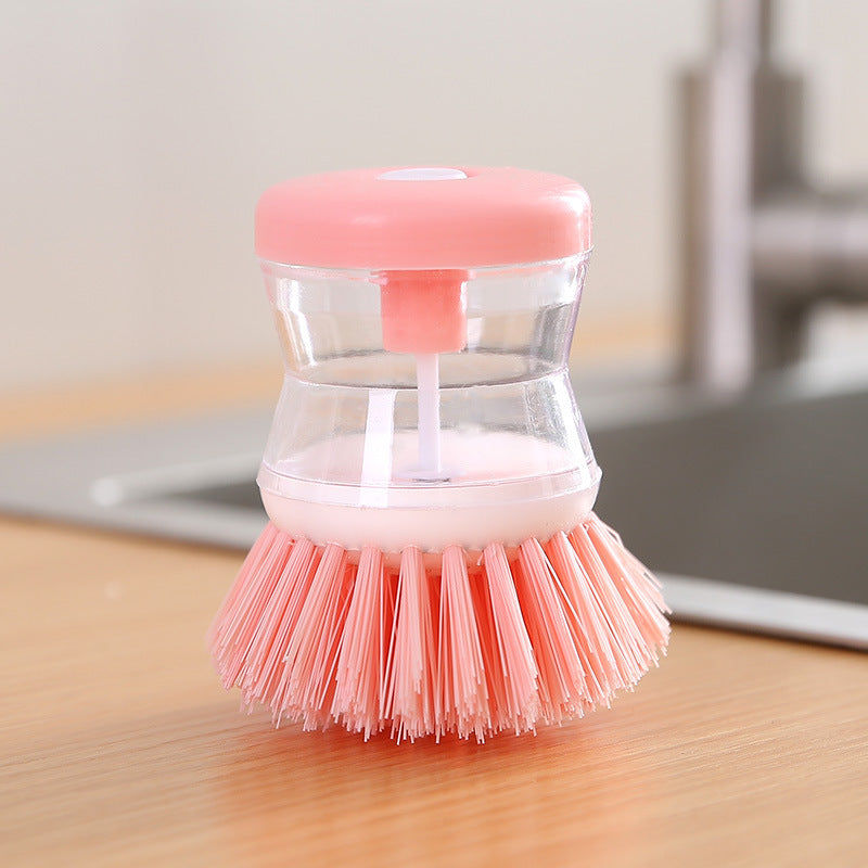Dish brush with soap dispenser