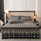 Ruffled Cotton Bed Skirt for 1.8 m Bed