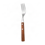 12-Piece Stainless Steel Cutlery Set with Wooden Handles