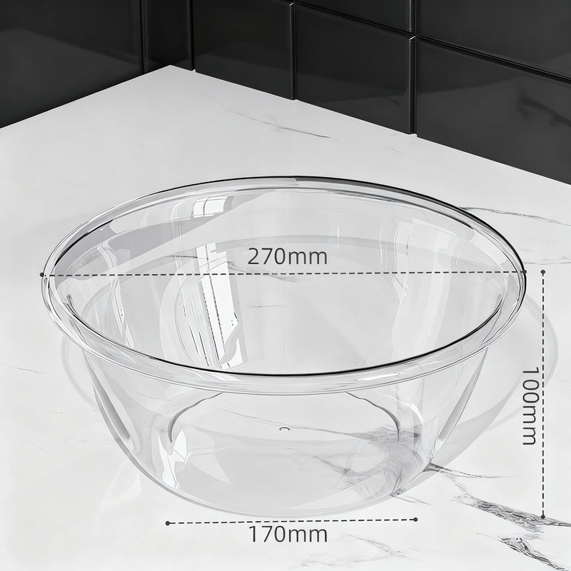 Transparent Robust Plastic Basin