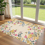 Floral Pattern Entrance Mat