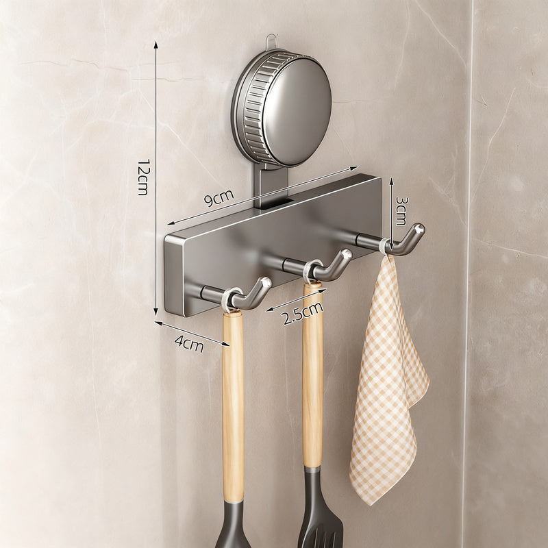 Suction Cup Kitchen Hook Rack