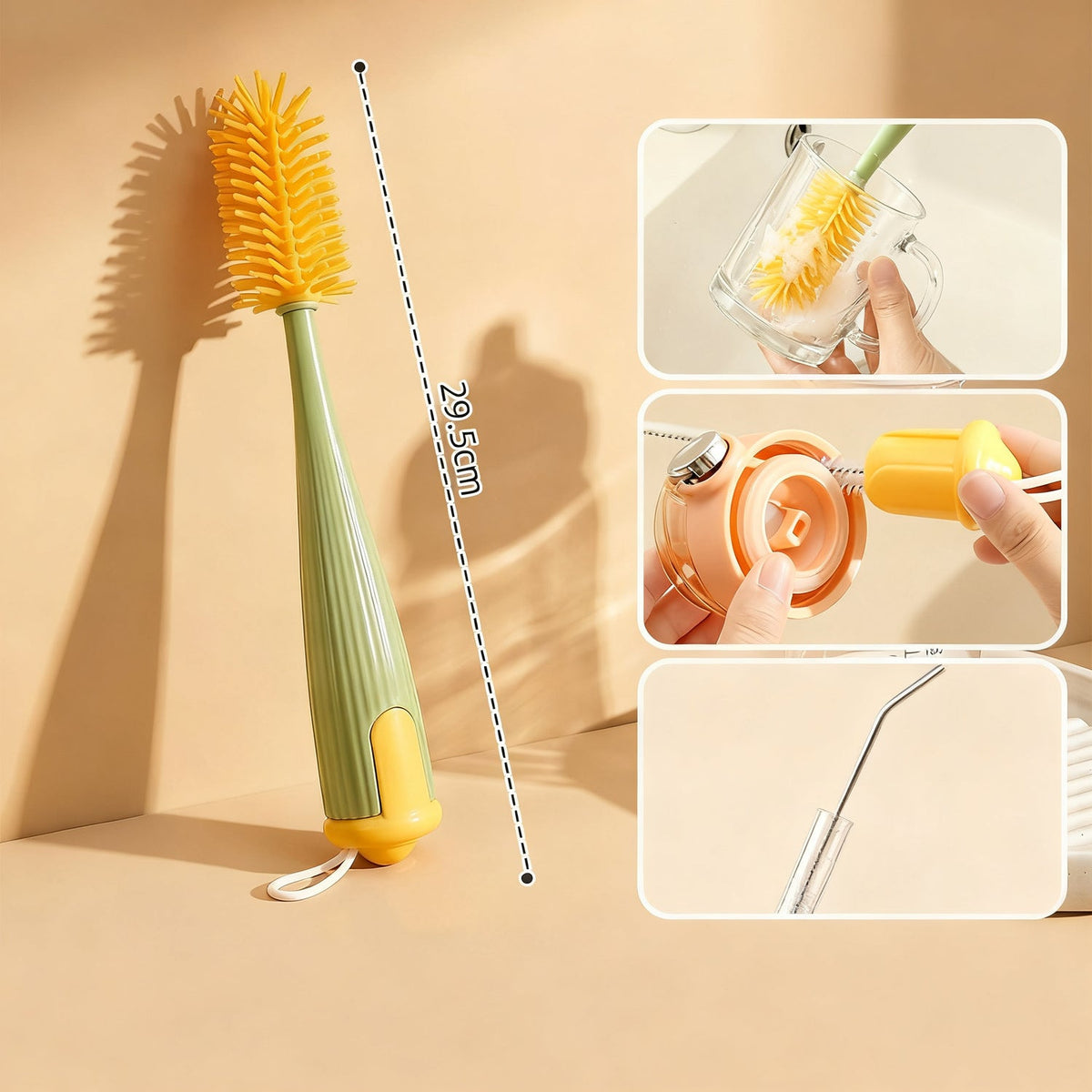 Silikon-Reinigungsbürste, 3-in-1