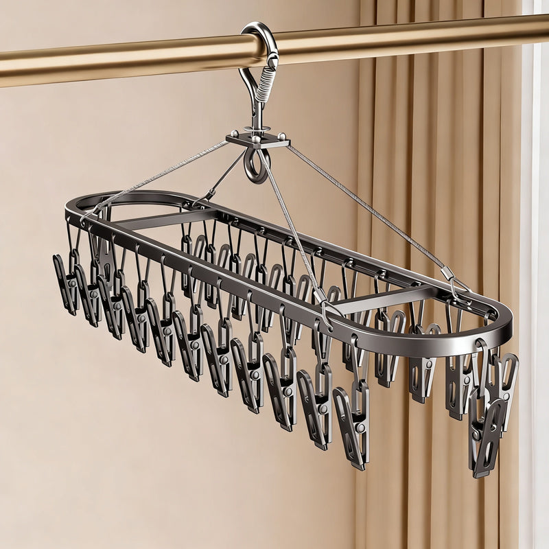 Aluminum Sock Dryer with Clips