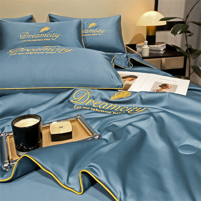 4-Piece Lightweight Cooling Summer Bedding Set