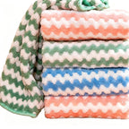 Absorbent Coral Fleece Kitchen Cleaning Cloth