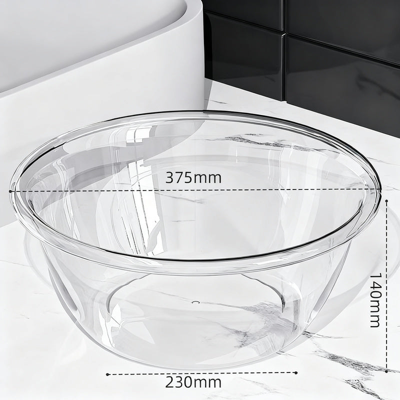 Transparent Robust Plastic Basin