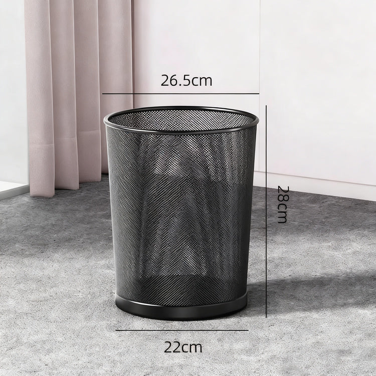 Round Metal Mesh Waste Bin