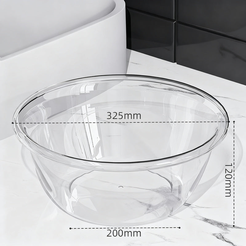 Transparent Robust Plastic Basin