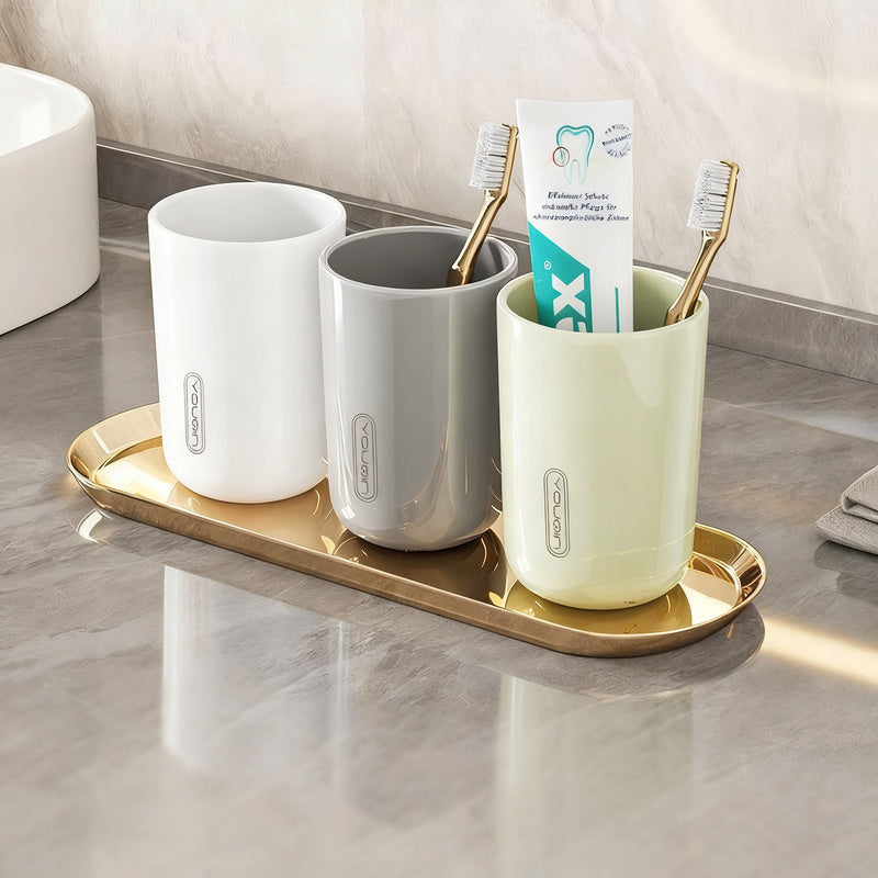 Portable Plastic Toothbrush Cup