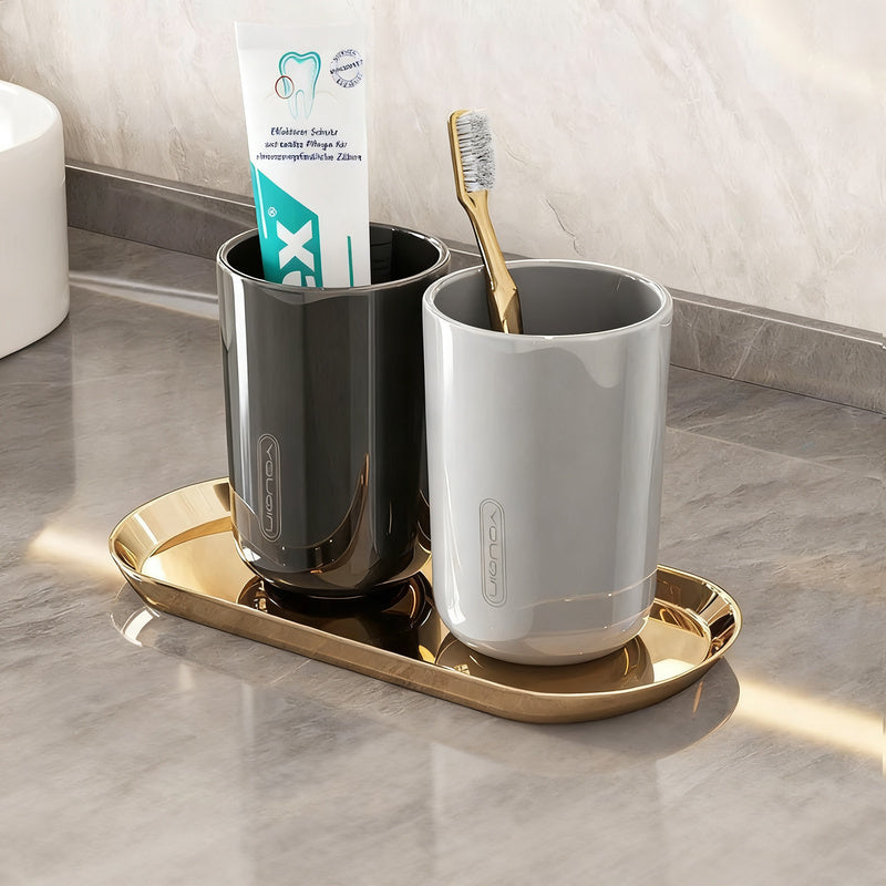 Portable Plastic Toothbrush Cup