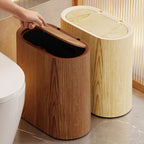 Narrow Trash Can with Lid, 12L+