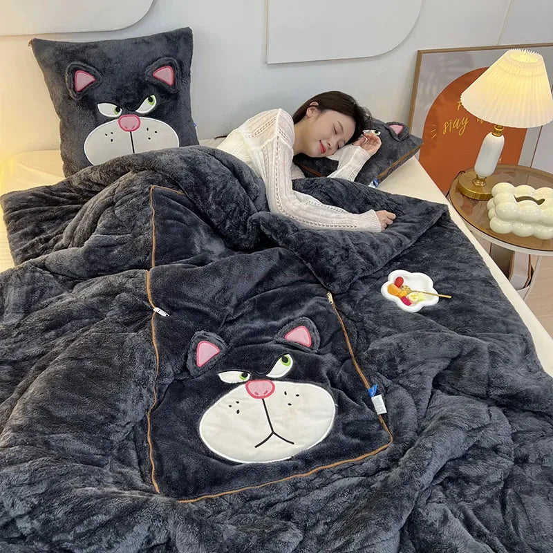Luxury Blanket and Cushion Set