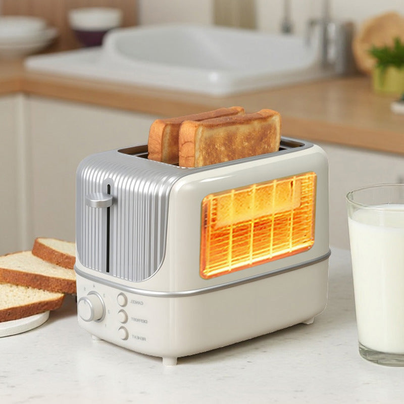 Toaster with Heating, Toasting, and Defrosting Functions