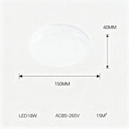 LED-Deckenleuchte rund für Feuchträume
