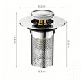 Push-Button Sink Drain Valve