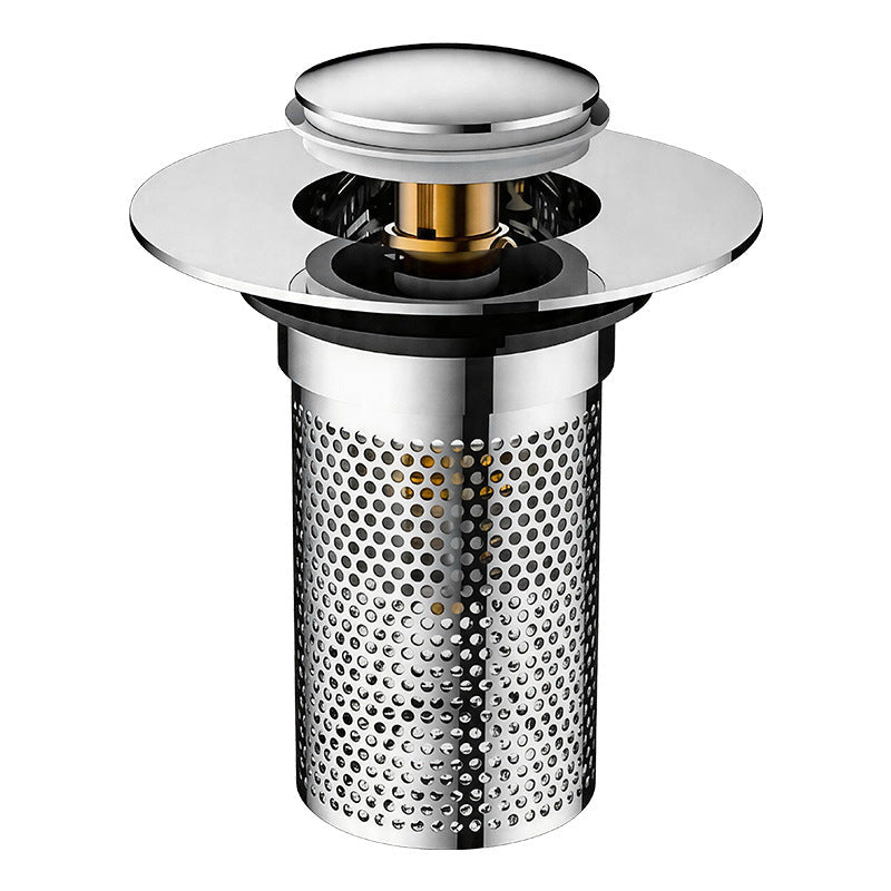 Push-Button Sink Drain Valve