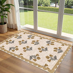 Floral Pattern Entrance Mat