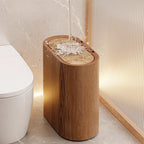 Narrow Trash Can with Lid, 12L+