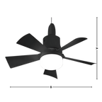 E27 Socket Fan Light