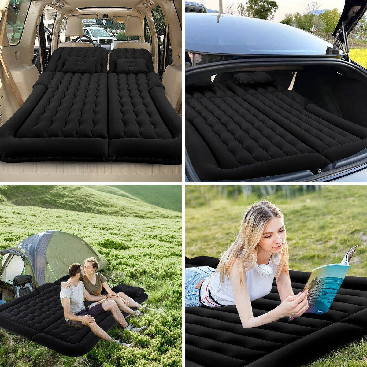 Auto-Luftmatratze mit Kissen