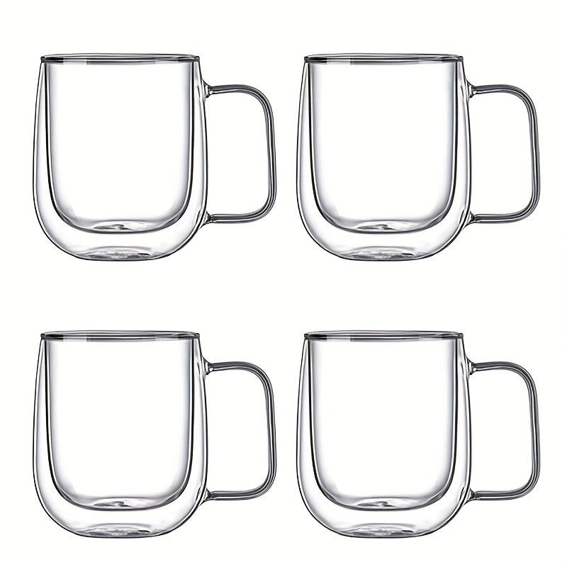 ThermoSip Double-Walled Glass Mug – Borosilicate Glass, Heat Resistant & Elegant