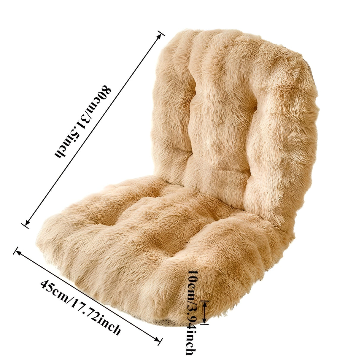 Soft seat cushion made of faux fur – Extra thick & cuddly
