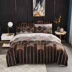 Geometric Cooling Duvet Cover Set