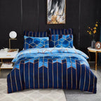 Geometric Cooling Duvet Cover Set