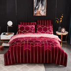 Geometric Cooling Duvet Cover Set