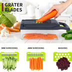 16-in-1 Multifunctional Vegetable Cutter with Catch Container