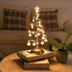 Weihnachts-Tischleuchte mit LED-Spiraldesign