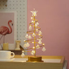 Weihnachts-Tischleuchte mit LED-Spiraldesign
