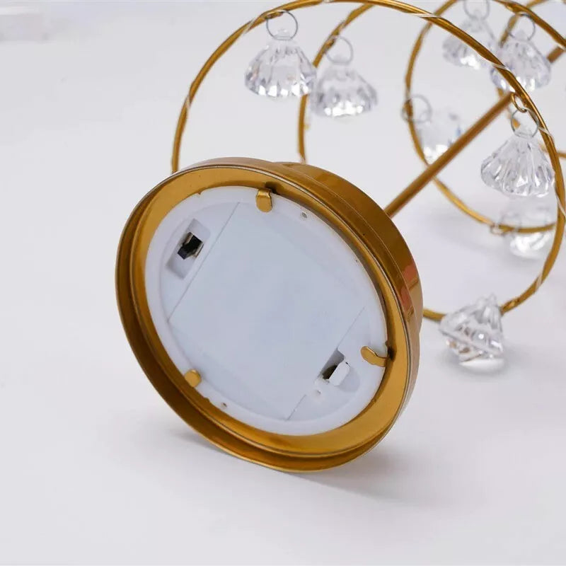Weihnachts-Tischleuchte mit LED-Spiraldesign