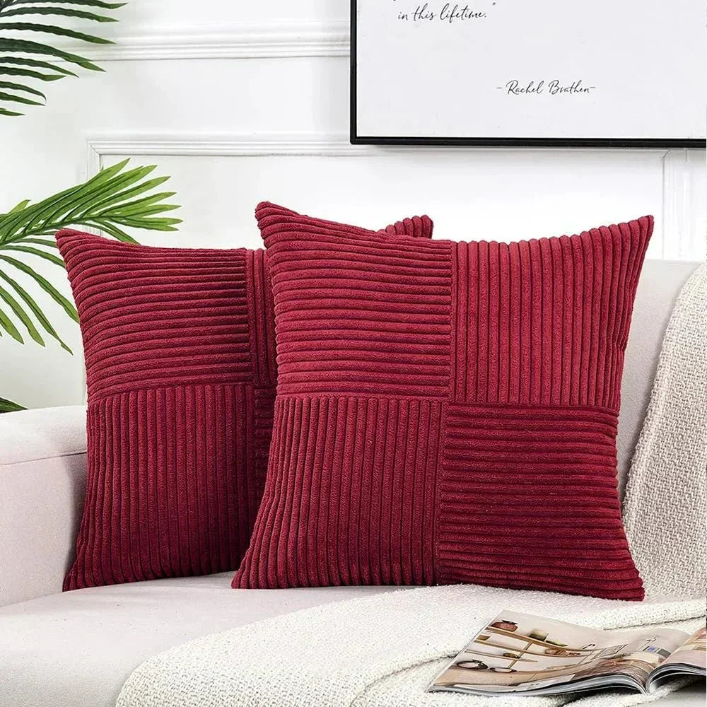VelvetEase Soft Corduroy Cushion Covers